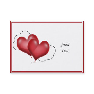 Two Balloon Hearts With Cloud Business Card