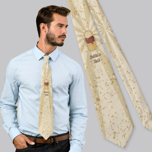 Two Balls Ice Cream Cup Neck Tie