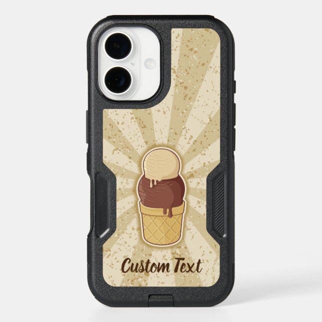 Two Balls Ice Cream Cup Otterbox iPhone Case (Back)