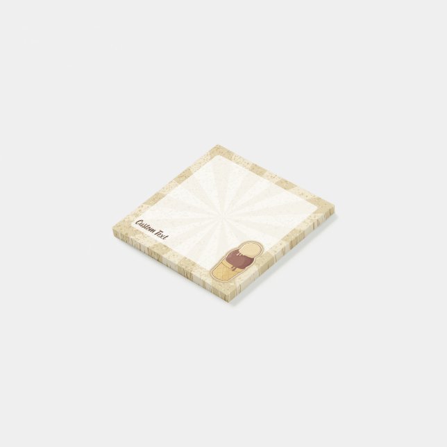 Two Balls Ice Cream Cup Post-it Notes (Angled)