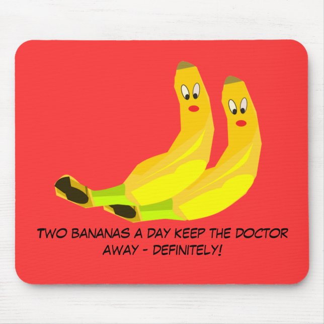Two Bananas Mousepad (Front)