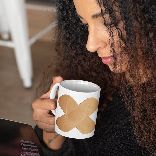 Two Bandaids Coffee Mug (Creator Uploaded)