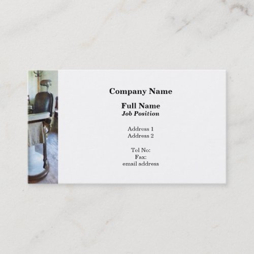 Two Barber Chairs Business Cards