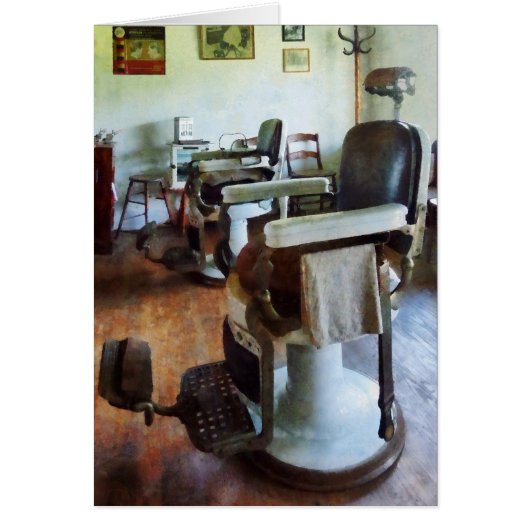 Two Barber Chairs Cards (Front)