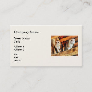Two Barn Owls Business Card
