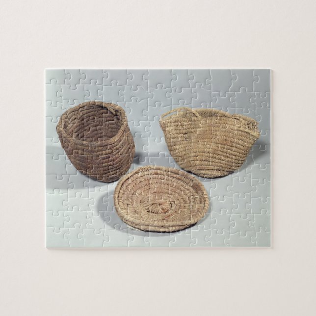 Two baskets and a cover (woven palm fronds) jigsaw puzzle (Horizontal)