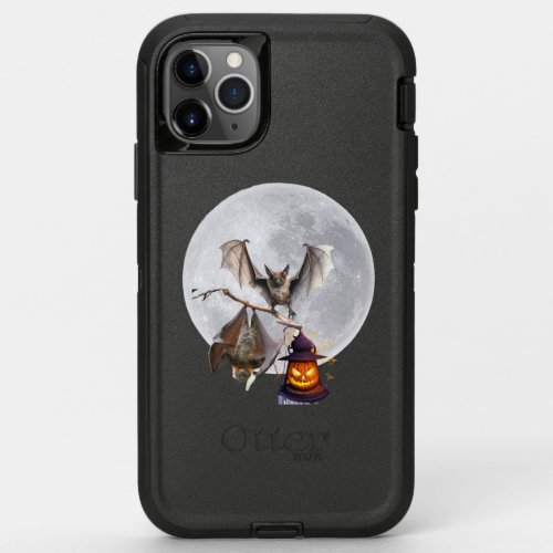 two bats under the moonlight OtterBox defender iPhone 11 pro max case