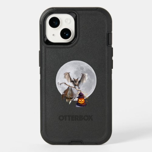 two bats under the moonlight OtterBox iPhone 14 case
