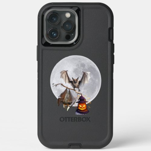 two bats under the moonlight iPhone 13 pro max case