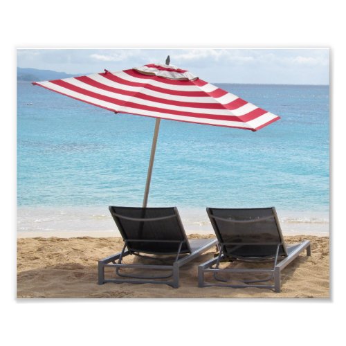 TWO  BEACH CHAIRS POSTER