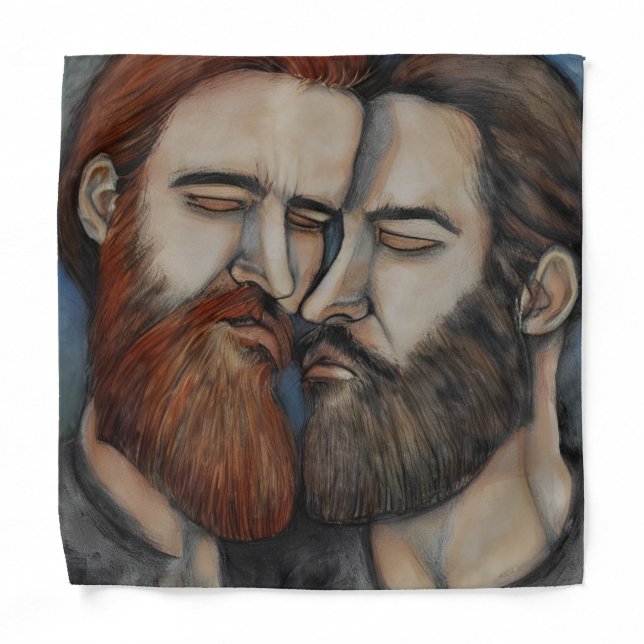 Two Bearded Men Bandana (Front)