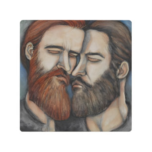 Two Bearded Men Metal Print