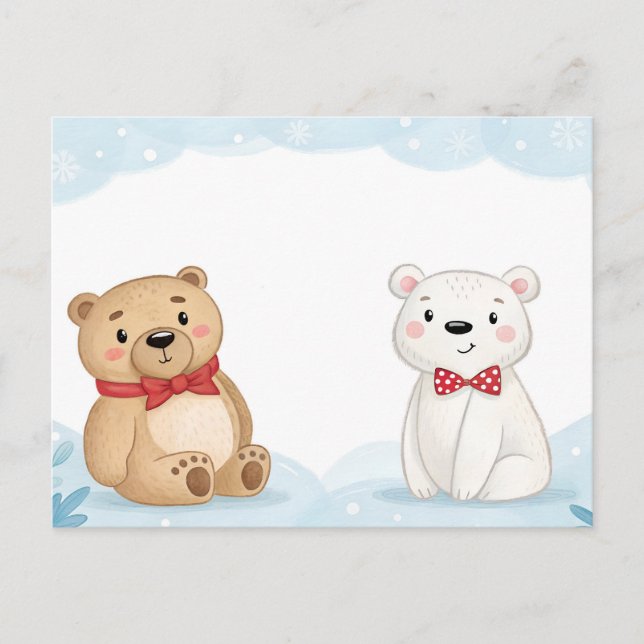 Two Bears Postcard (Front)