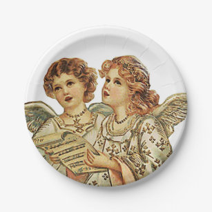 Two Beauthful Angels Paper Plates