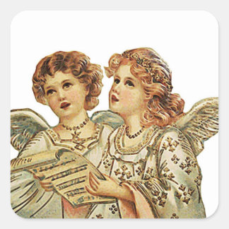 Two Beauthful Angels Square Sticker