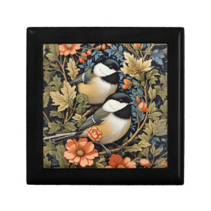 Two Beautiful Black-Capped Chickadees Gift Box