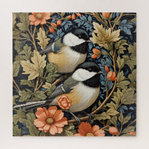 Two Beautiful Black-Capped Chickadees Jigsaw Puzzle