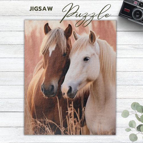 Two beautiful horses in nature jigsaw puzzle