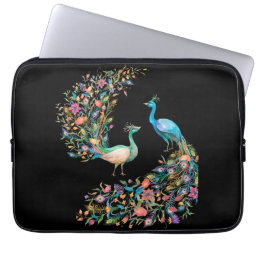 Two Beautiful Peacocks Laptop Sleeve