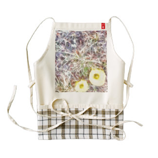 Two beautiful yellow flowers zazzle HEART apron
