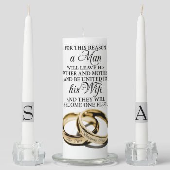 Two Become One Wedding Unity Candle Set by Soulful_Inspirations at Zazzle
