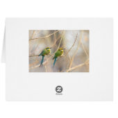 Two Bee-eaters Cards (Back Horizontal)