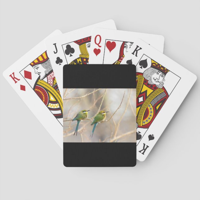 Two Bee-eaters Poker Cards (Back)