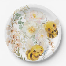 Two Bees Paper Plates