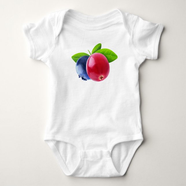 Two berries baby bodysuit (Front)