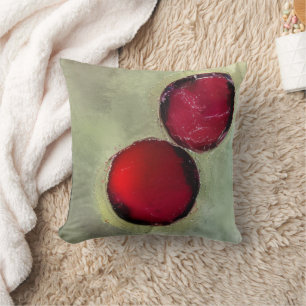 Two Berries Throw Pillow