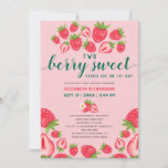 Two Berry Sweet Babies Twin Strawberry Baby Shower Invitation