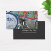 Two Bicycles and a Graffiti Wall Small Photo Card (Desk)