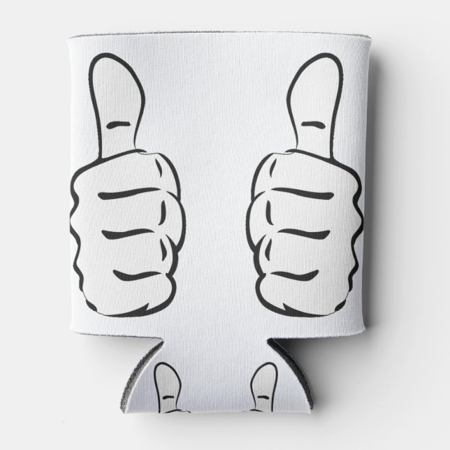 Two Big Thumbs Up Can Cooler (Front)