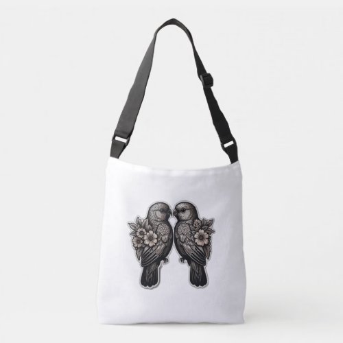 Two bird crossbody bag