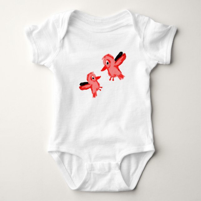 Two Birds Baby Bodysuit (Front)