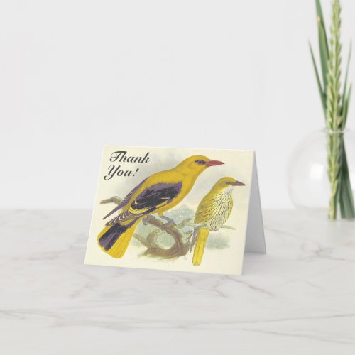 Two Birds on a Branch Thank You Card