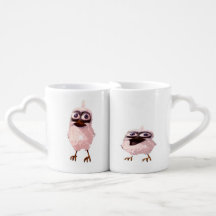 two birds on a mug
