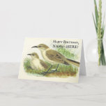 [ Thumbnail: Two Birds On The Ground Birthday Greeting Card ]
