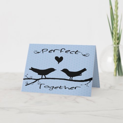 Two Birds Perfect Together Engagement Card