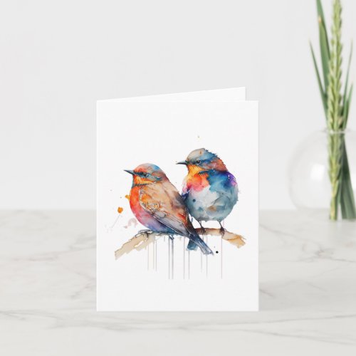 Two birds SONGBIRD  Greeting Card