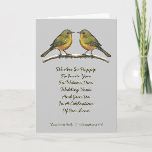 Two Birds: Winter Wedding Invitation