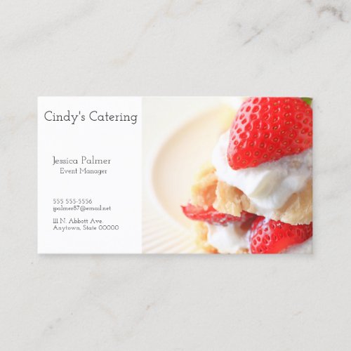 Two_bite strawberry shortcake business card