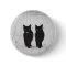 Two Black Cats button pin