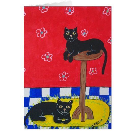 Two Black Cats Cards (Front)