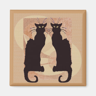 Two Black Cats Magnet
