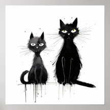 Two Black Cats