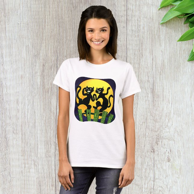 Two Black Cats T-Shirt (Creator Uploaded)