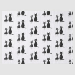 Two Black Cats Tissue Paper