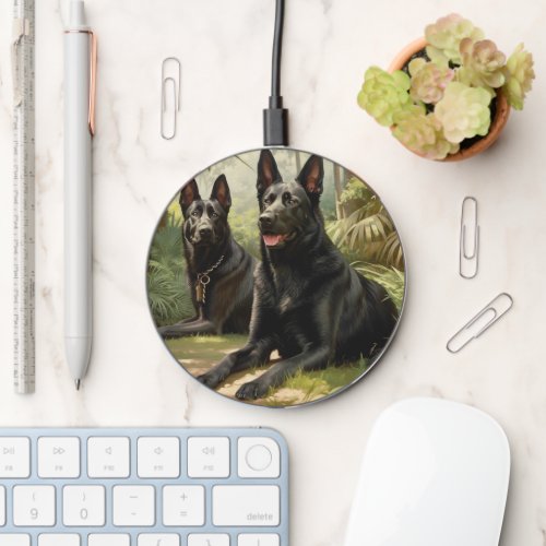 Two Black Dogs Wireless Charger