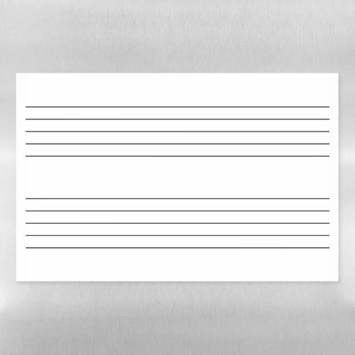 Two Blank Empty Music Staffs Staves System Magnetic Dry Erase Sheet